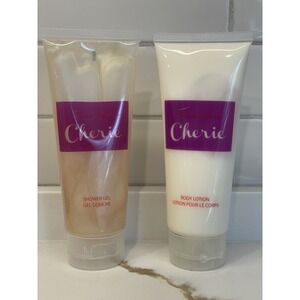 Cherie Histoire d'Amour by Aubusson Shower Gel Body Lotion Set 3.4 oz/100 ml New